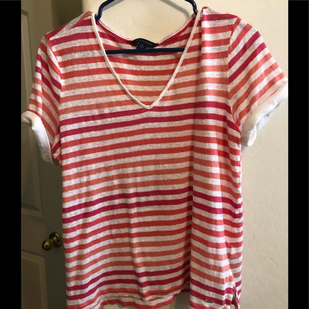 ****SOLD*****Linen Tommy Hilfiger t-shirt - Picture 1 of 7
